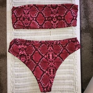 Snakeskin bathing suit